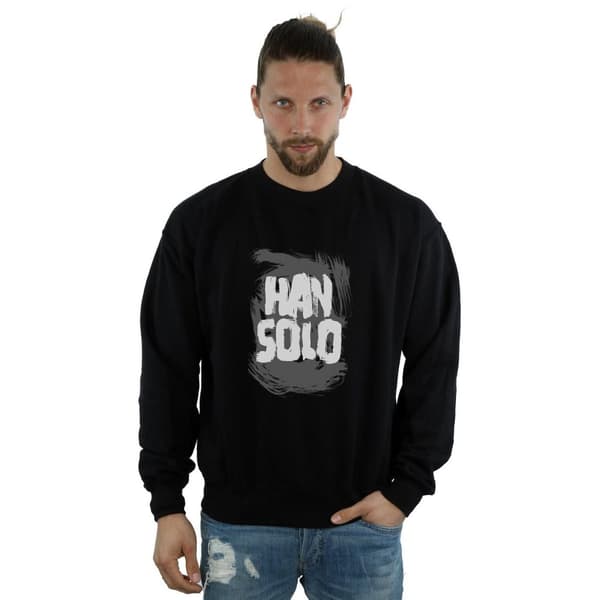Star Wars Han Solo Text Sweatshirt för herrar