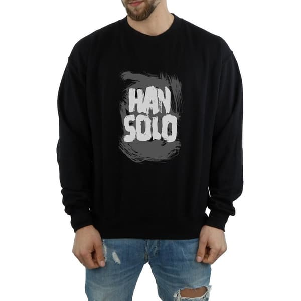 Star Wars Han Solo Text Sweatshirt för herrar