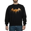 Miniatyrbilde 3 av 5: DC Comics Mens Batman Arkham Knight Halloween Moon Logo Fill Sweatshirt