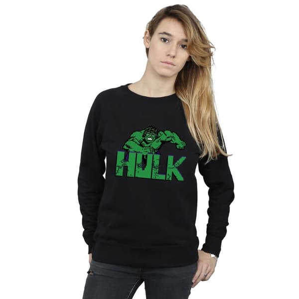 Marvel Womens/Ladies Hulk Pixelated Sweatshirt