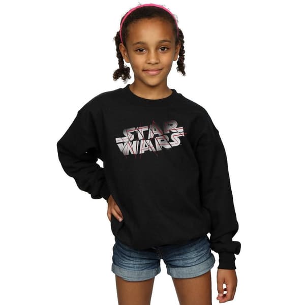 Star Wars Girls The Last Jedi Spray Logo Sweatshirt