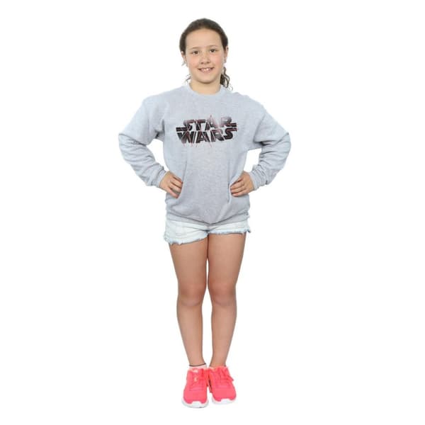 Star Wars Girls The Last Jedi Spray Logo Sweatshirt