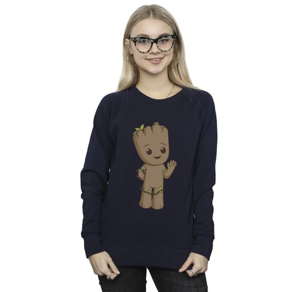 Marvel Dam/Tjej I Am Groot Söt Groot Sweatshirt