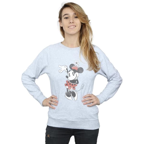 Disney Dam/kvinnor Minnie Mouse Waving Sweatshirt