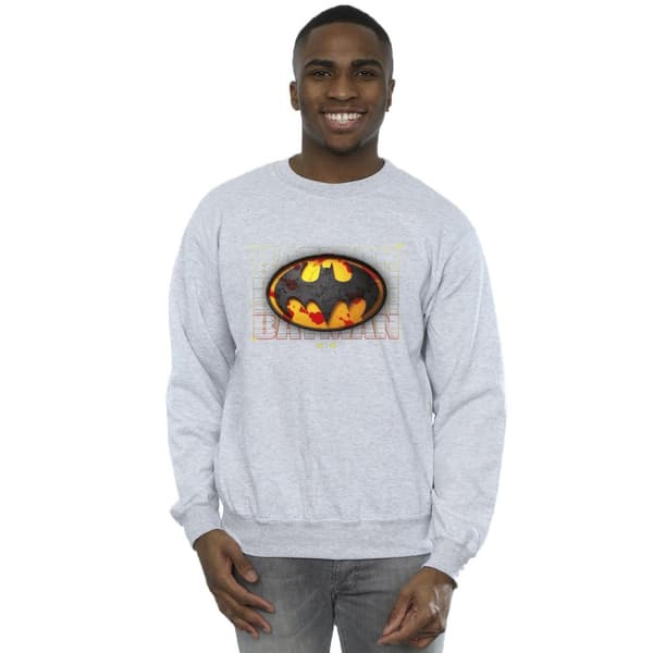 DC Comics Mens The Flash Batman Red Splatter Sweatshirt