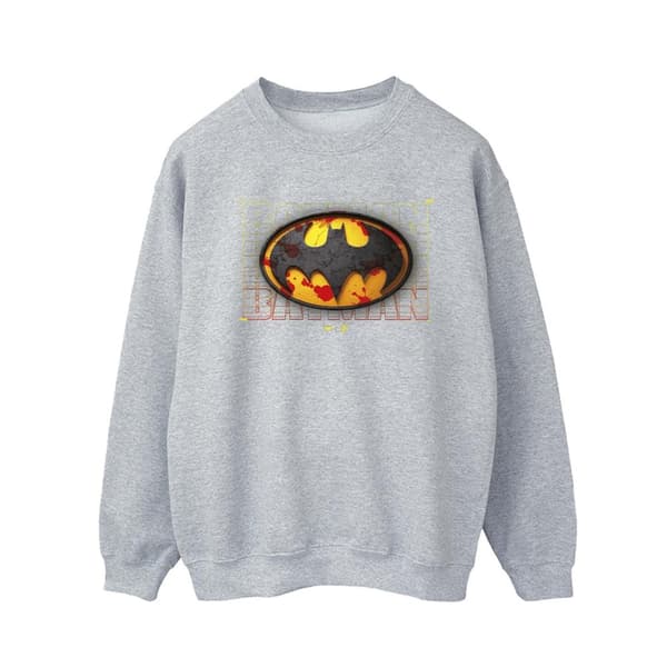 DC Comics Mens The Flash Batman Red Splatter Sweatshirt