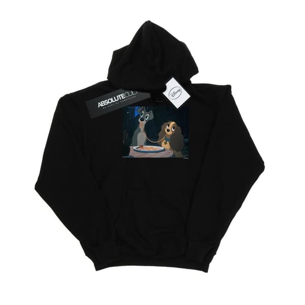 Disney Mens Lady And The Tramp Spaghetti Slurp Hoodie