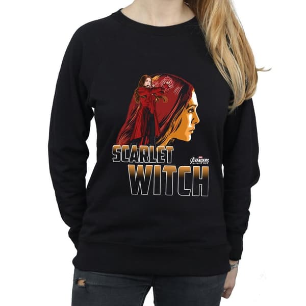 Marvel Womens/Ladies Avengers Infinity War Scarlet Witch Character Sweatshirt