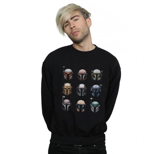 Star Wars Sweatshirt med hjälmdisplay från The Mandalorian