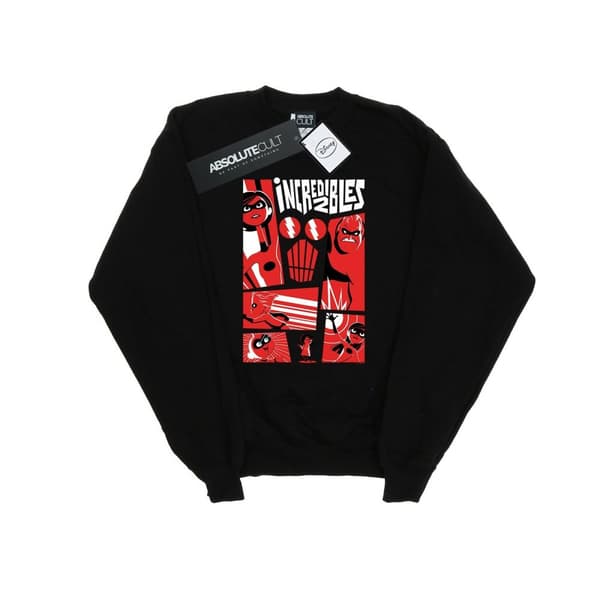 Disney Sweatshirt med collage från The Incredibles för flickor Black 5-6 Years