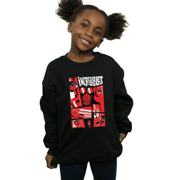 Disney Sweatshirt med collage från The Incredibles för flickor