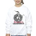 Miniatyrbillede 3 af 4: Disney Girls The Nightmare Before Christmas Seasons Creepings Wreath Sweatshirt