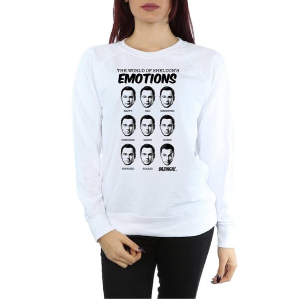 The Big Bang Theory Womens/Ladies Sheldon Emotions Sweatshirt