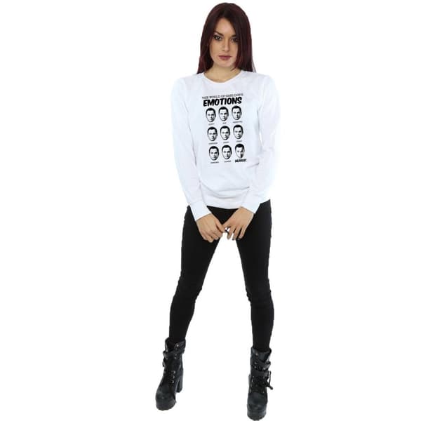 The Big Bang Theory Womens/Ladies Sheldon Emotions Sweatshirt