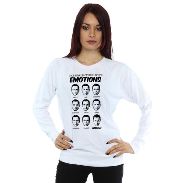The Big Bang Theory Womens/Ladies Sheldon Emotions Sweatshirt