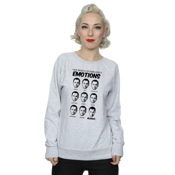 The Big Bang Theory Womens/Ladies Sheldon Emotions Sweatshirt
