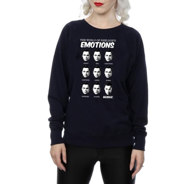 The Big Bang Theory Womens/Ladies Sheldon Emotions Sweatshirt