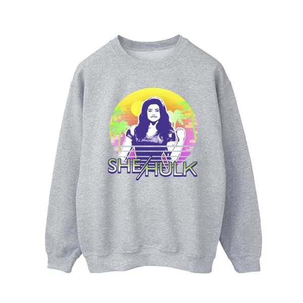 Marvel Mens She-Hulk: Attorney At Law Sunset Smile Sweatshirt