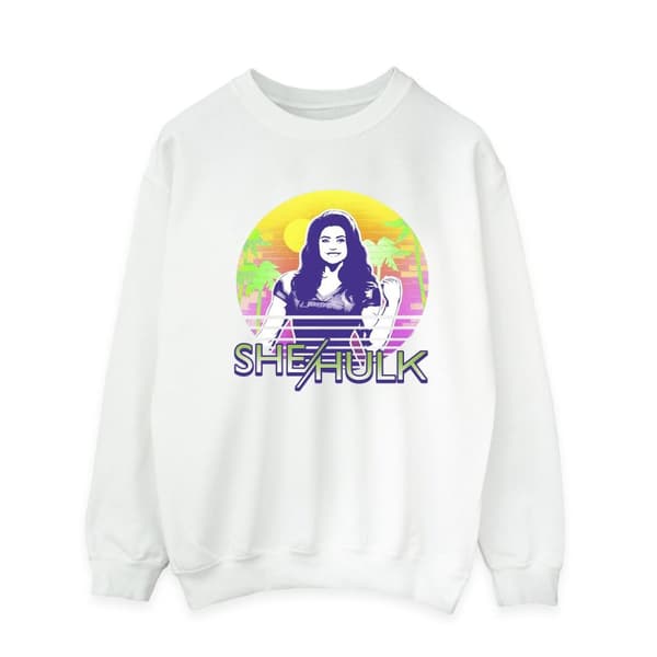 Marvel Mens She-Hulk: Attorney At Law Sunset Smile Sweatshirt