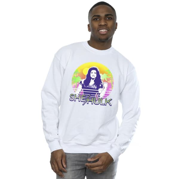 Marvel Mens She-Hulk: Attorney At Law Sunset Smile Sweatshirt