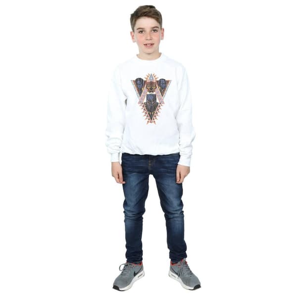 Marvel Boys Black Panther Tribal Heads Sweatshirt