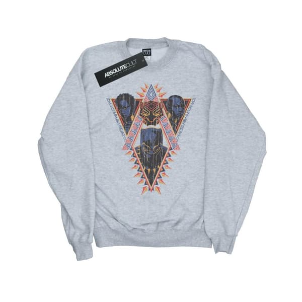 Marvel Boys Black Panther Tribal Heads Sweatshirt