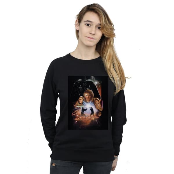 Star Wars Womens/Ladies Episode III Movie Poster Sweatshirt