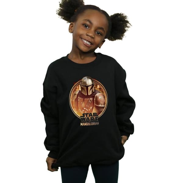 Star Wars Girls The Mandalorian Framed Sweatshirt