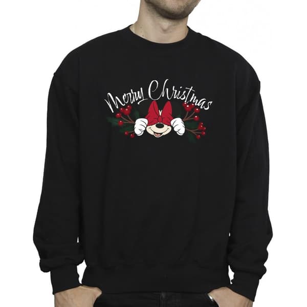 Disney Minnie Mouse Christmas Holly Sweatshirt - herr