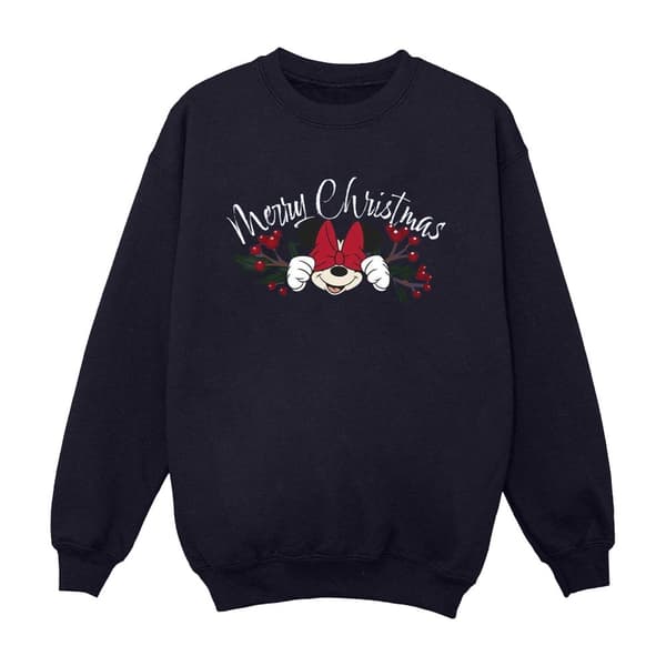 Disney Minnie Mouse Christmas Holly Sweatshirt - herr
