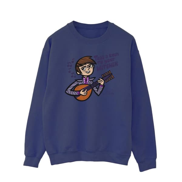 Netflix Mens The Witcher The Bard Performs Sweatshirt Navy Blue M