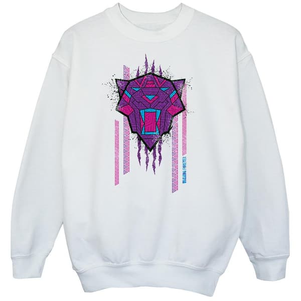 Marvel Wakanda Forever Panther Scratch Sweatshirt för flickor White 5-6 Years
