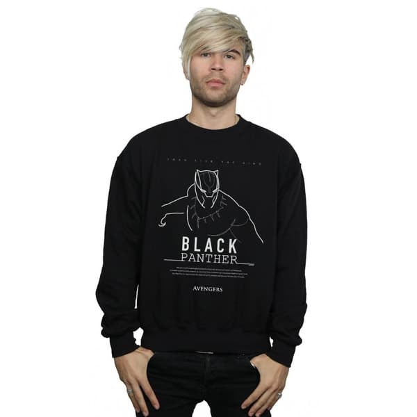 Marvel Black Panther Long Live The King - Sweatshirt för herrar