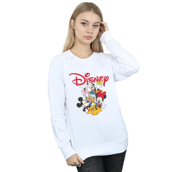 Disney Womens/Ladies Mickey Mouse Crew Sweatshirt