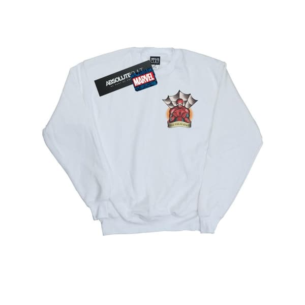 Marvel Mens Spider-Man Tattoo - Sweatshirt med brösttryck