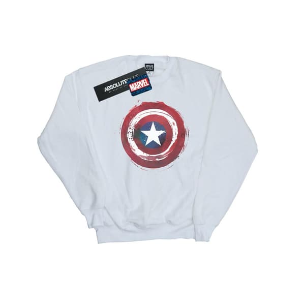 Marvel Mens Captain America Splatter Shield Sweatshirt