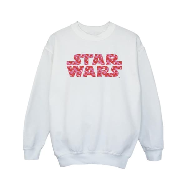 Star Wars Sweatshirt med hjärtlogotyp för flickor