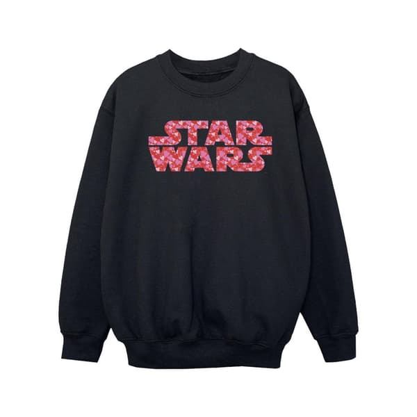 Star Wars Sweatshirt med hjärtlogotyp för flickor