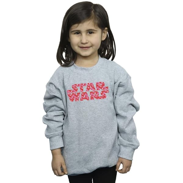 Star Wars Sweatshirt med hjärtlogotyp för flickor