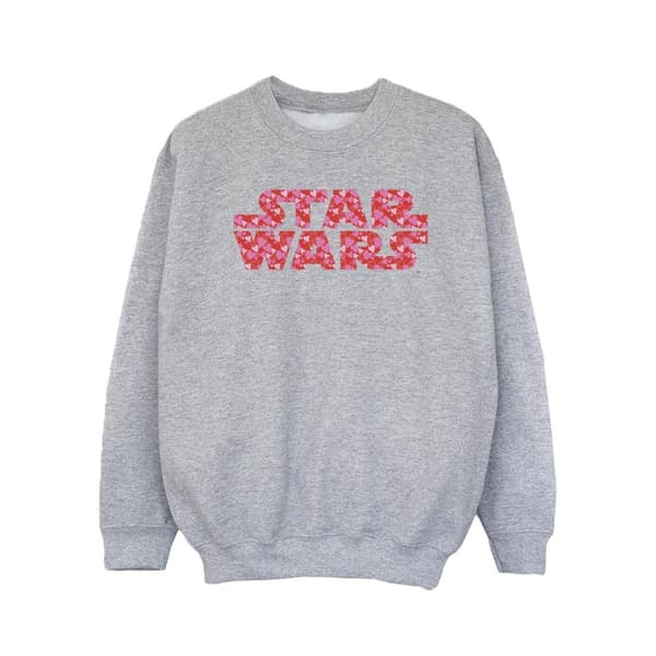 Star Wars Sweatshirt med hjärtlogotyp för flickor
