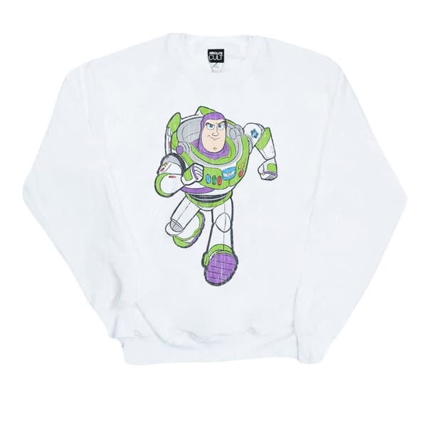 Disney Pojkar Toy Story 4 Classic Buzz Lightyear Sweatshirt White 12-13 Years