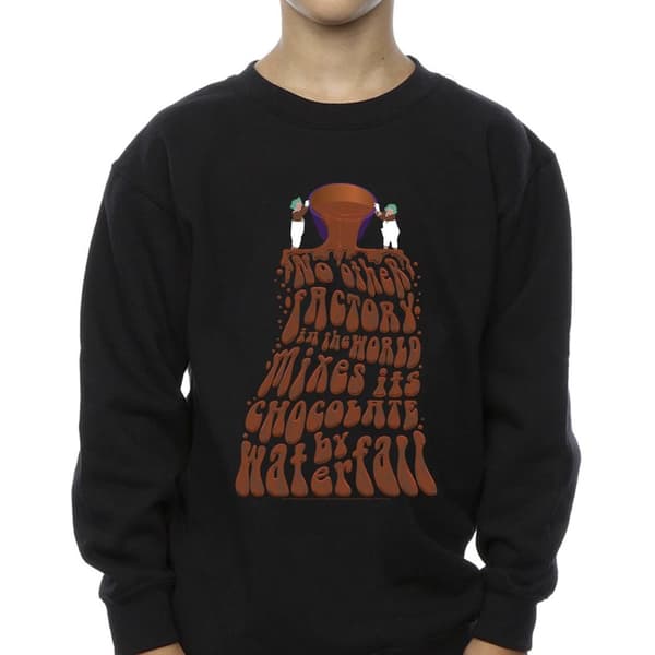 Willy Wonka Boys Chocolate Waterfall Sweatshirt