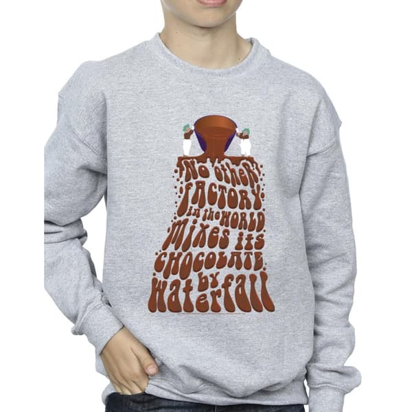 Willy Wonka Boys Chocolate Waterfall Sweatshirt