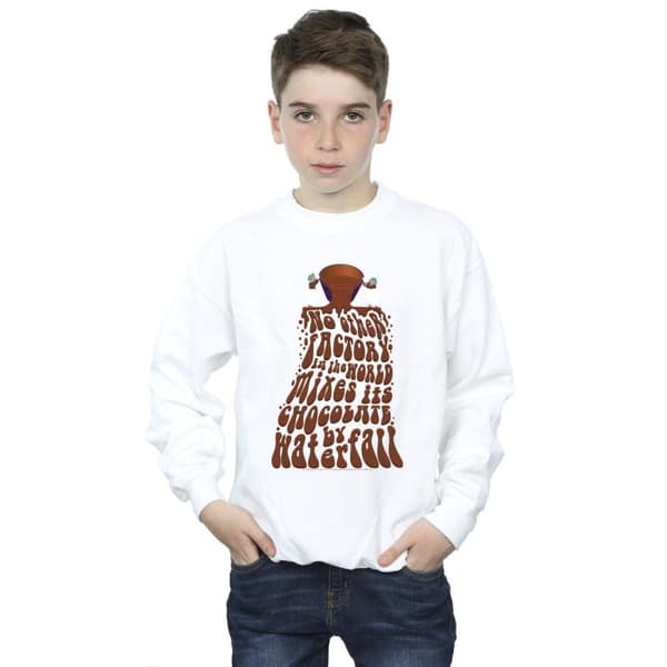 Willy Wonka Boys Chocolate Waterfall Sweatshirt