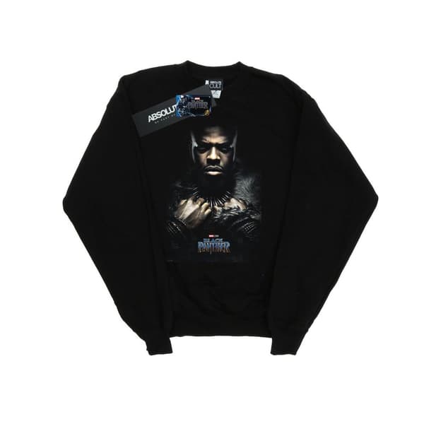 Marvel Boys Black Panther M´Baku Poster Sweatshirt Black 12-13 Years