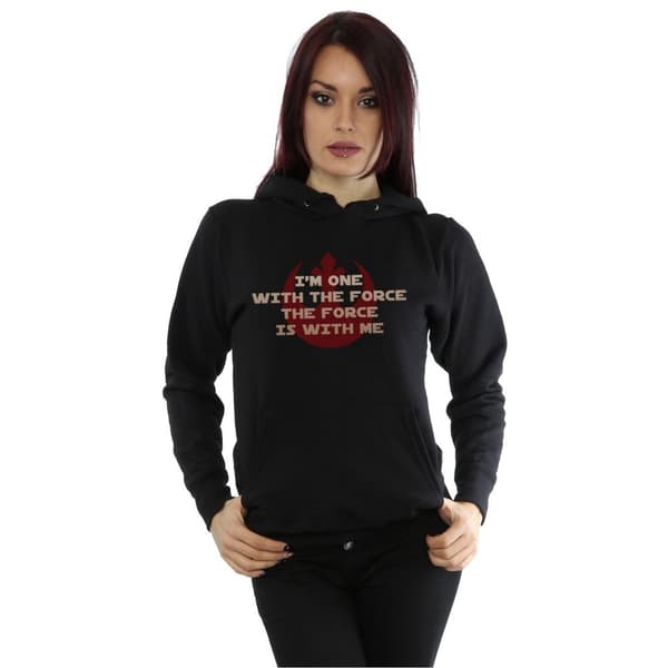 Star Wars Womens/Ladies Rogue One I´m One With The Force Red Hoodie