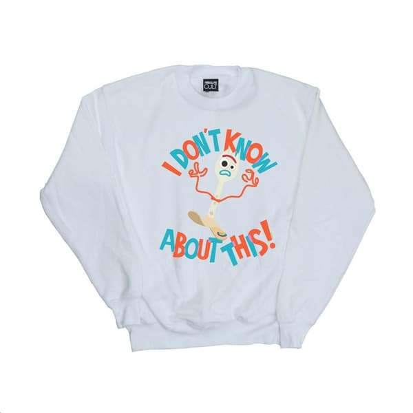 Disney Pojkar Toy Story 4 Forky I Dont Know About This Sweatshirt White 7-8 Years