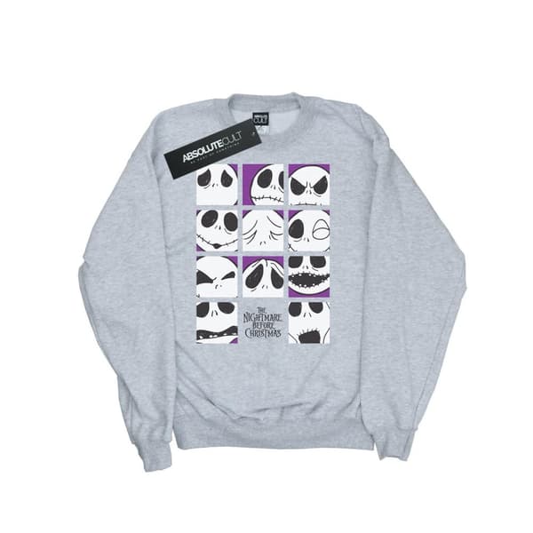 Disney Nightmare Before Christmas Jacks många ansikten Squares Sweatshirt för flickor