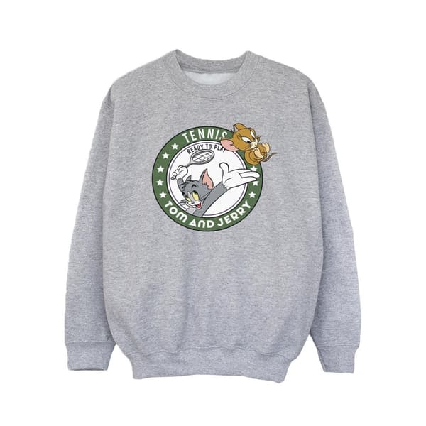 Tom And Jerry Girls Tennis Ready To Play Sweatshirt