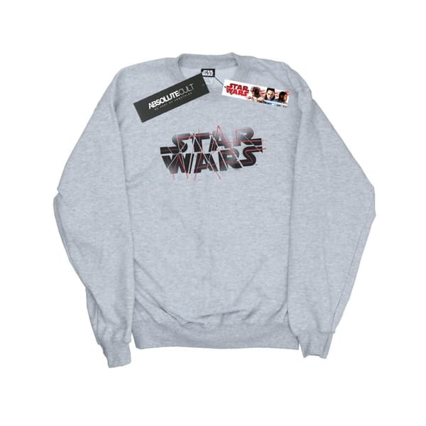 Star Wars Mens The Last Jedi Spray Logo Sweatshirt Sports Grey L